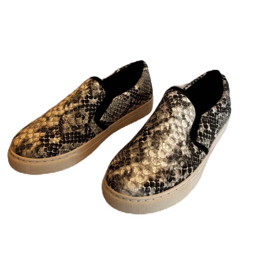 Pierre Dumas Traveler Comfort Foam Snakeskin Slip On Sneaker Size 7